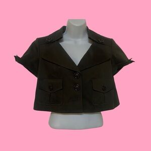 Nine West Brown Cropped Blazer